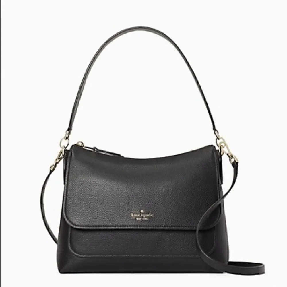 KATE SPADE melody flap pebbled leather shoulder bag crossbody bag nwt